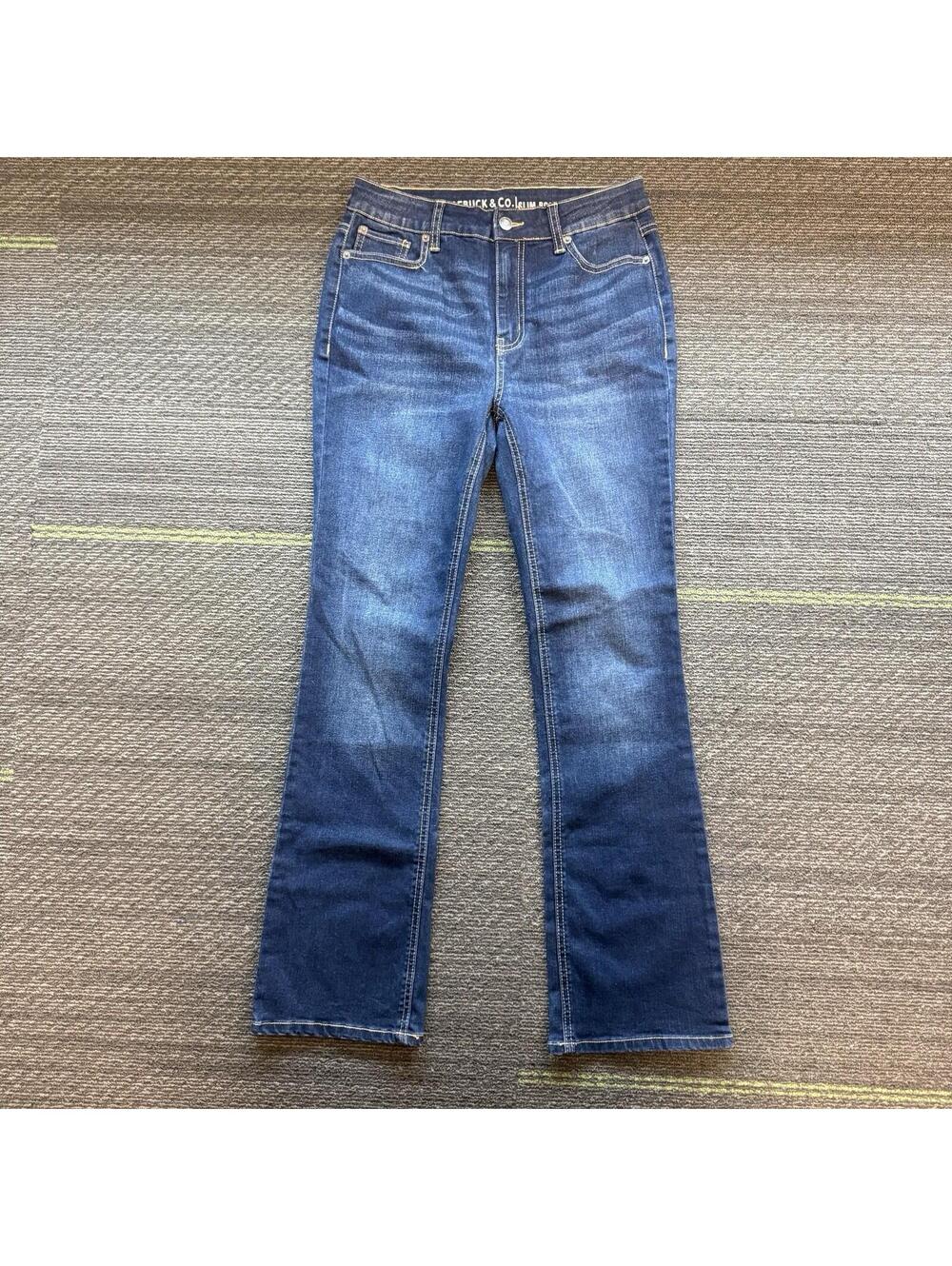 Vintage R 1893 Sears Roebuck And Co. Dark Wash Denim Slim Bootcut Women’s 6